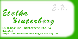 etelka winterberg business card